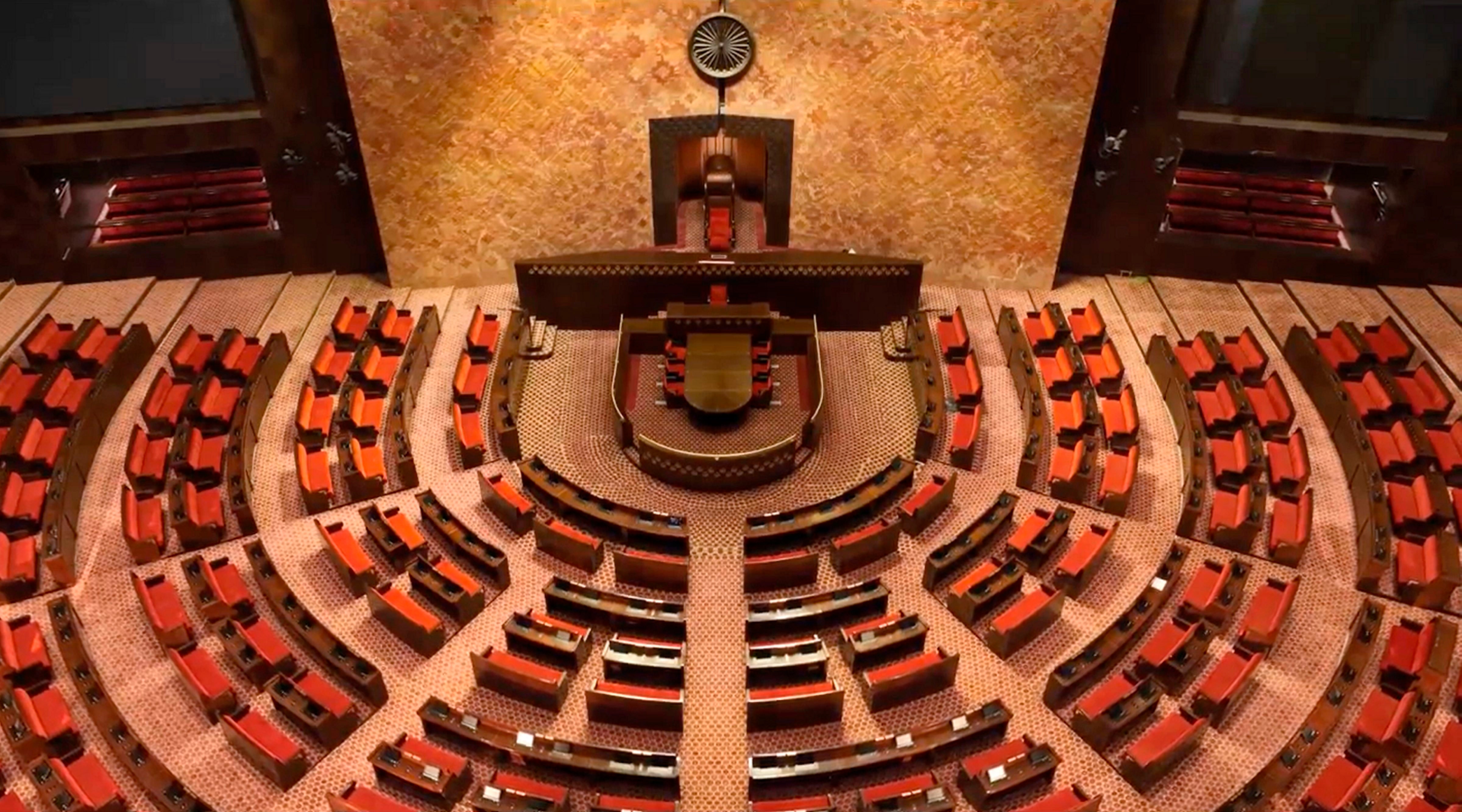 Lotus, Peacock, Banyan Tree ThemeBased Interiors Of New Parliament