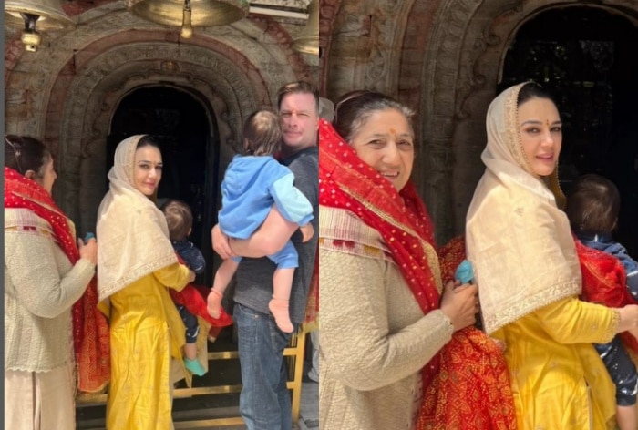 Preity Zinta-Husband Gene Take Their Twins For Temple Visit In Shimla, Video