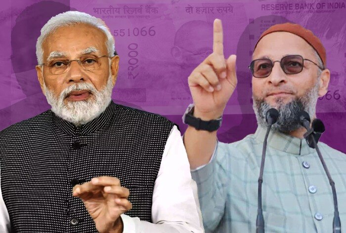 Owaisi’s Cryptic 5 Ques To ‘Top Economist PM Modi’ Over Rs 2000 Note Withdrawal Mention Bill Gates, China