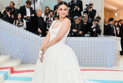 Met Gala 2023 Alia Bhatt Turns Ballroom Princess in White Gown