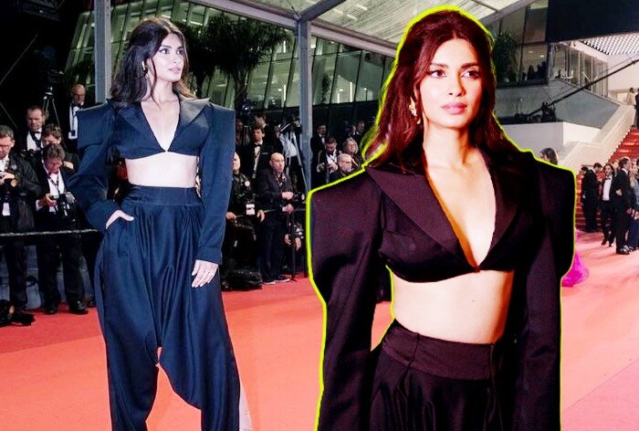 Cannes 2023: Diana Penty Flaunts Toned Midriff in Black Crop Blazer And Harem Pants, See Killer Look