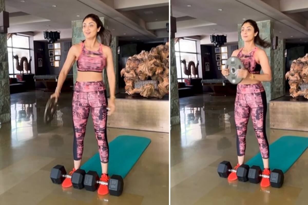 Shilpa Shetty Bathroom Sex - Shilpa Shetty Serves up Monday Motivation With Intense Dumbbell Workout-  Watch Viral VIDEO
