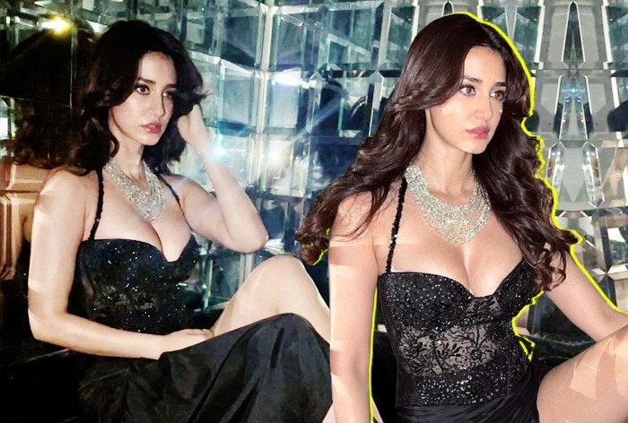 Disha Patani Spreads Steamy Magic in Black Figure-Gazing Dress With Plunging Neckline And High Slit- See Hot PICS