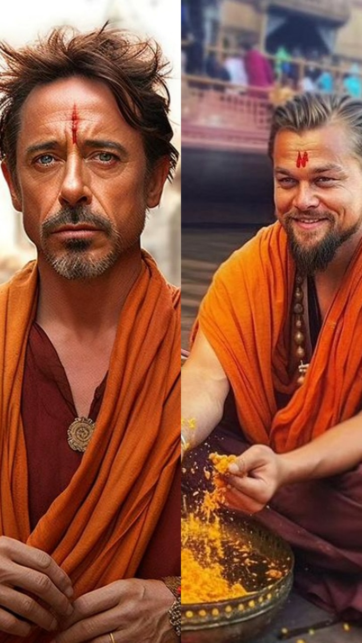 10 AI Generated Photos Of Hollywood Actors As Indian Monks