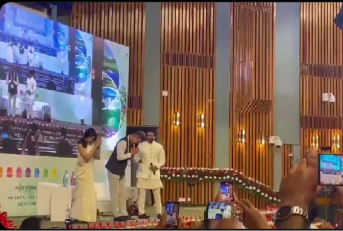 Ram Charan And South Korean Ambassador Perform Naatu Naatu Hook Step