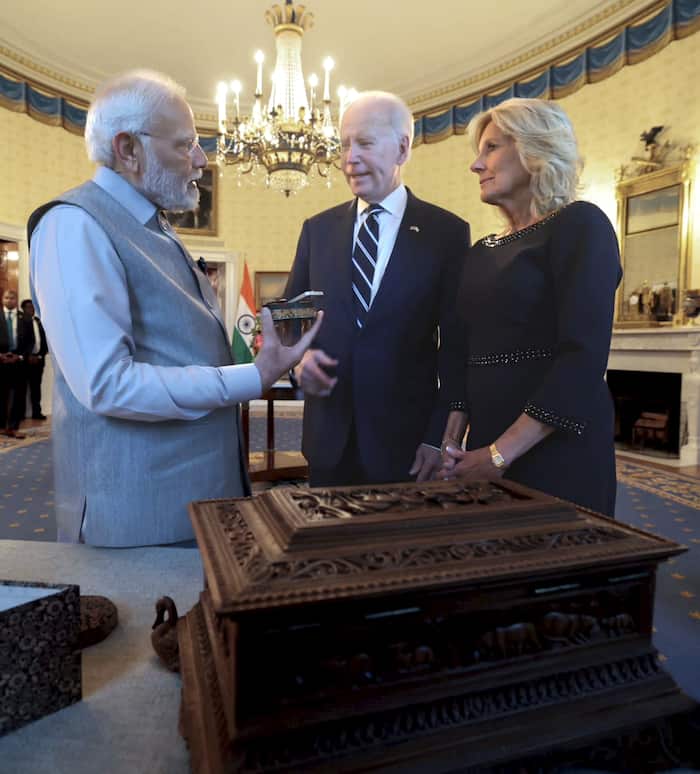 Joe Biden  Narendra Modi  Jill Biden meeting
