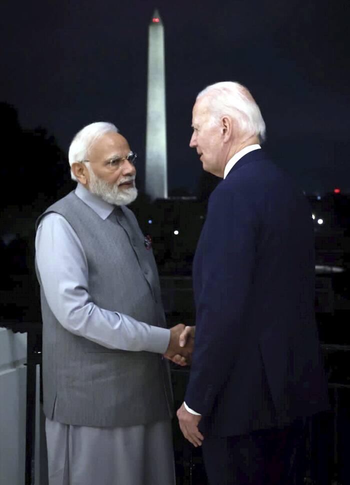 PM Modi with Joe Biden at White House