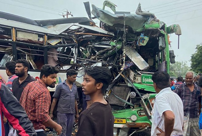 Tamil Nadu: Four killed and Over 80 Injured as Buses Collide Head-on in ...