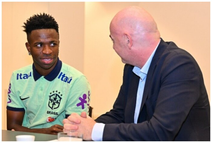 Vinicius Junior, Vinicius Junior racism, Vinicius Junior FIFA, Vinicius Junior joins FIFA, Vinicius Junior racist comments, Vinicius Junior La LIga, Vinicius Junior Real Madrid, FIFA, Gianni Infantino,