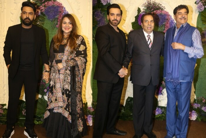 Karan Deol-Drisha Acharya's Wedding Reception Pics Anupam Kher, Salman Khan, Deepika Padukone - Celebs Bless Newlyweds