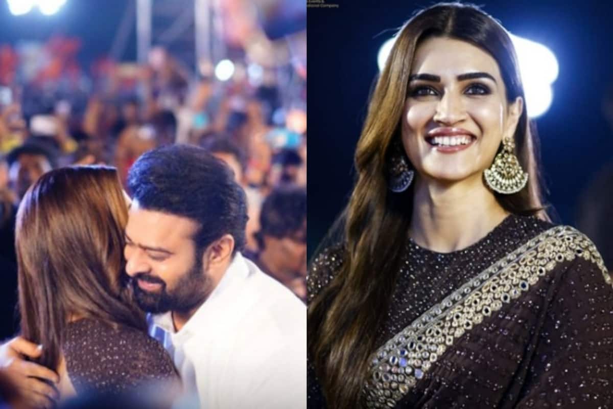 Kriti Sanon Says Only Prabhas Has Purity in Eyes And Fans go Berserk at Adipurush Pre-Release Event - See Pics