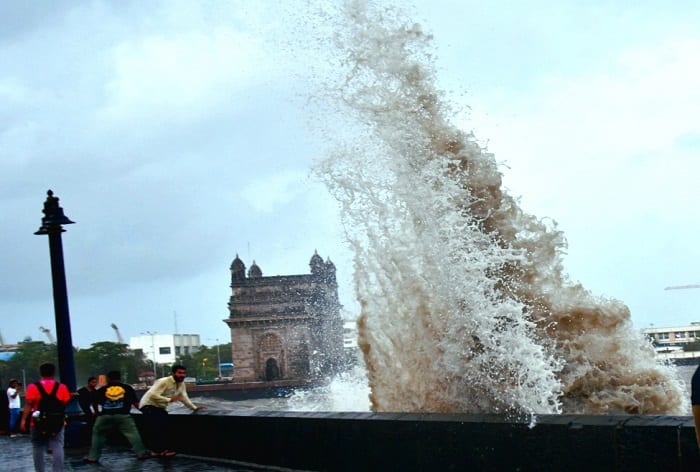 Massive Waves Lash Daman Seafront As Cyclone Biparjoy Hurls Towards Gujarat Coast Watch Video