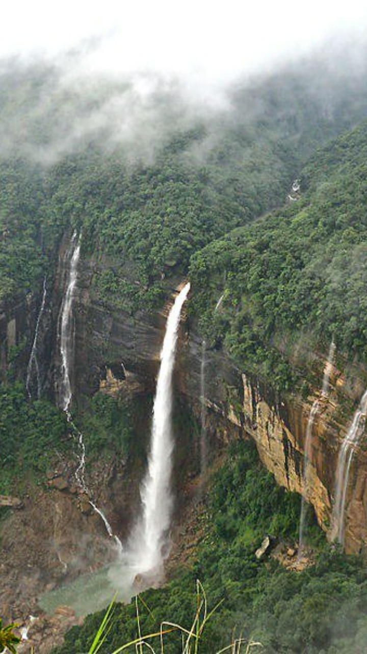 Tallest plunge waterfall in India - Nohkalikai Falls, Meghalaya by Indranil  Aditya