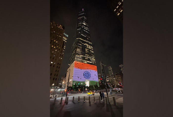 One World Trade Center Building In New York Lit Up In Tricolour To