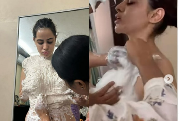 Urfi Javed Applies POP Plaster to Her Body to Make a New Outfit, Shares BTS Video Check reactions