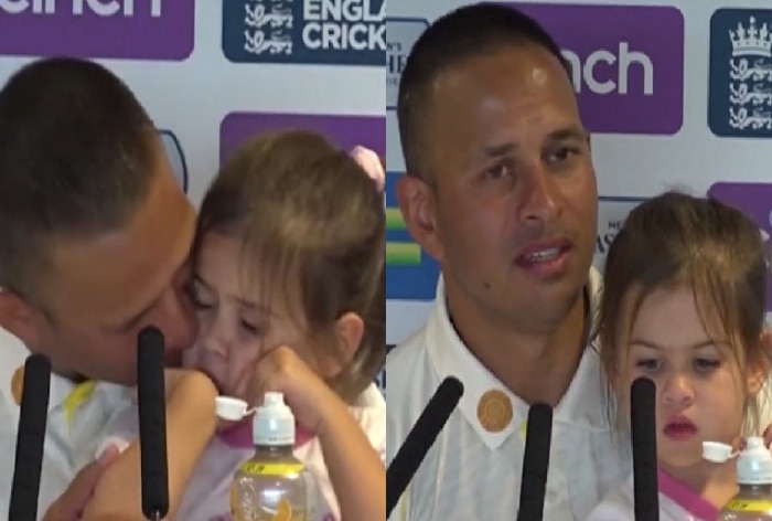 Ashes Usman Khawaja Catches Daughter Scrolling Through Journalist S Camera Video Goes Viral