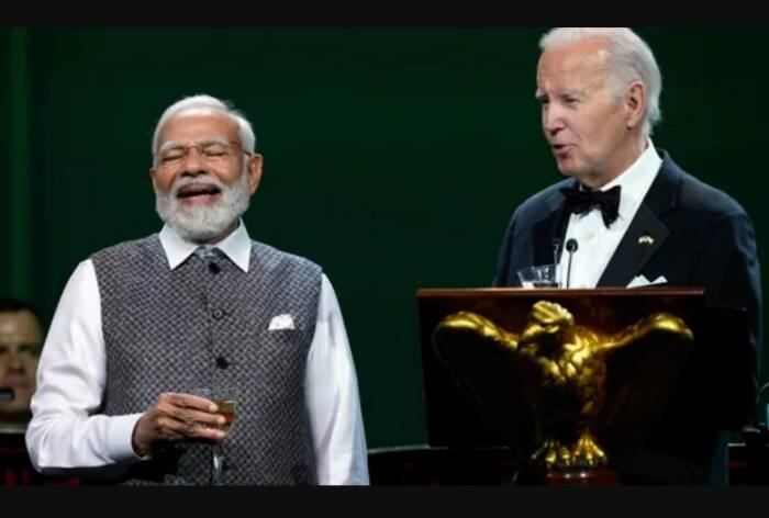 WATCH | President Biden Raises ‘No Alcohol’ Toast To PM Modi At State Dinner, Audience Share Cheerful Laugh