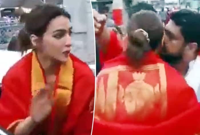 Adipurush Kriti Sanon Om Rauts Kiss Outside Tirupati Temple Receives ...