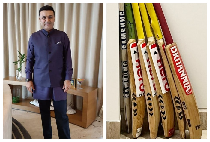 Read more about the article Virender Sehwag Shares Picture of Bats Used in Memorable Knocks, Post Goes Viral