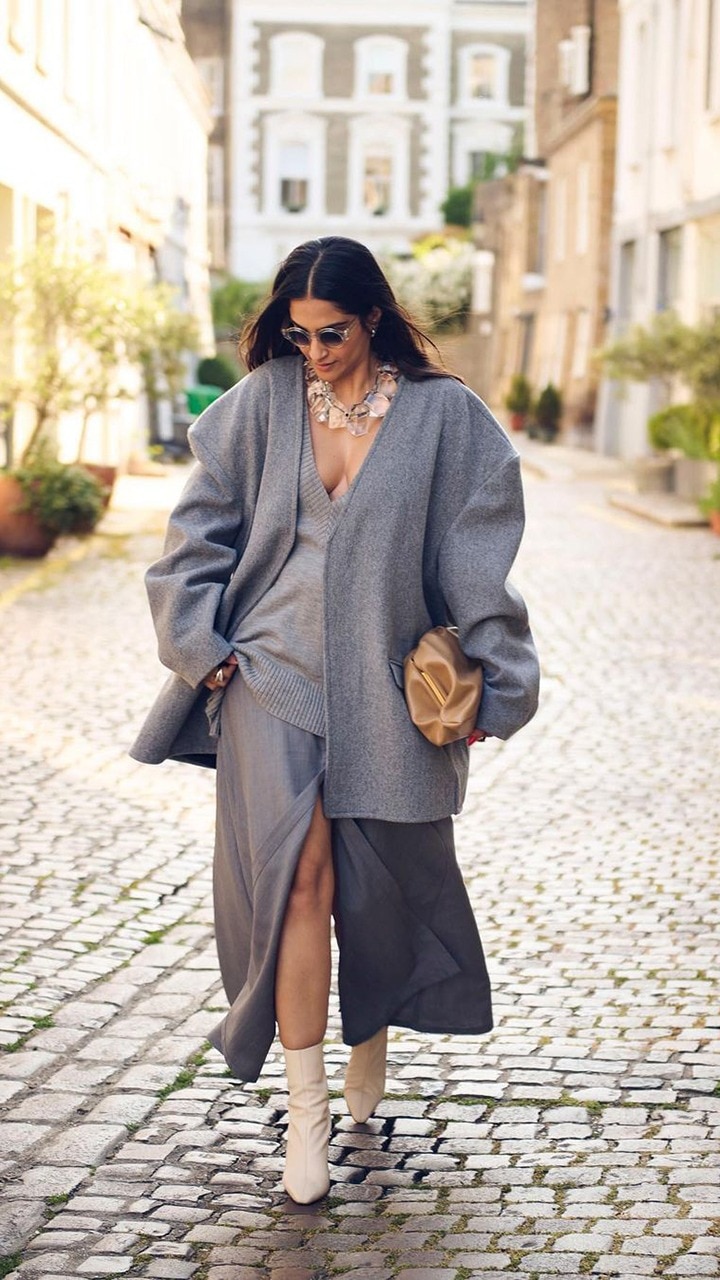 Sonam Kapoor Makes London Streets Her Runway & Her Necklace is Everything!