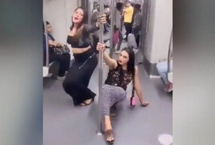 Karnataka School Sex Video Eng Girls - After PDA, Sex And Fights, Now A Pole-Dancing Video On Delhi Metro Goes  Viral, Internet Outrage
