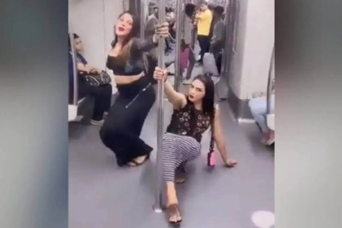 Priya Sharma Ki Sexy - After PDA, Sex And Fights, Now A Pole-Dancing Video On Delhi Metro Goes  Viral, Internet Outrage