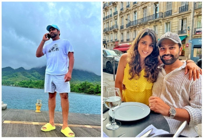 You are currently viewing Rohit Sharma Uploads Hilarious Post On Instagram, Gets EPIC Reply From Wife Ritika Sajdeh