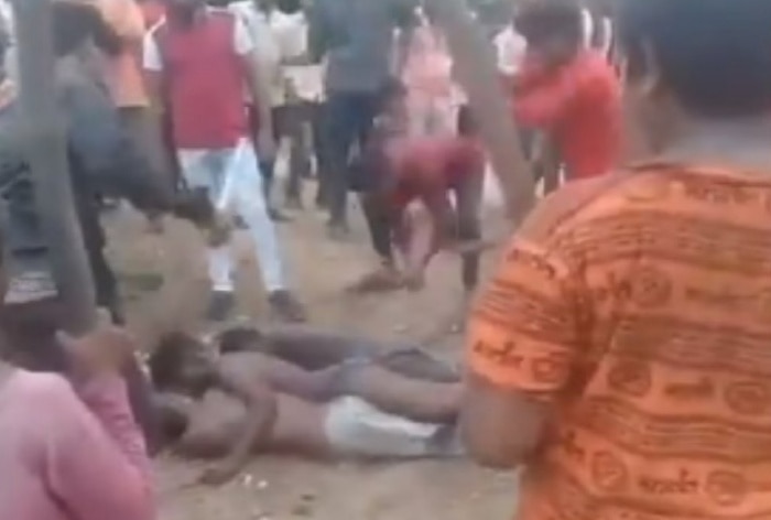 Disturbing Video Shows 3 Men Stripped Naked, Viciously Beaten With Sticks In Madhya Pradesh's Narmadapuram: Watch