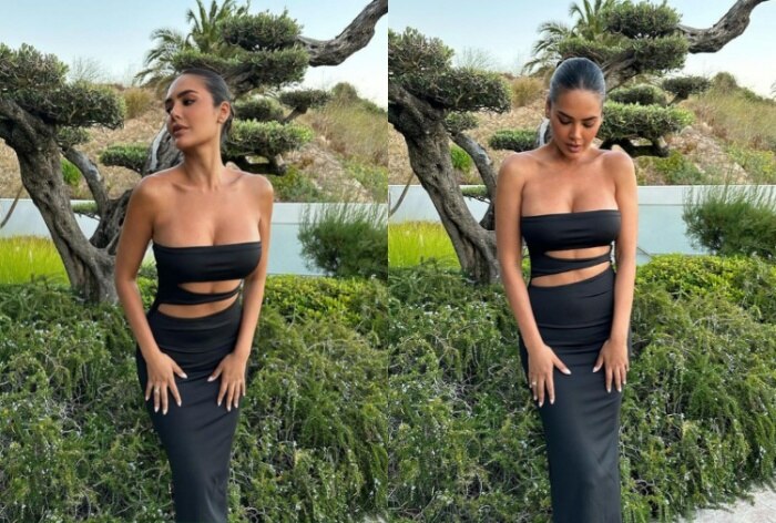 Esha Gupta Flaunts Picture-Perfect Hourglass Physique in Cut-Out Dress With Deep Neckline- HOT PICS