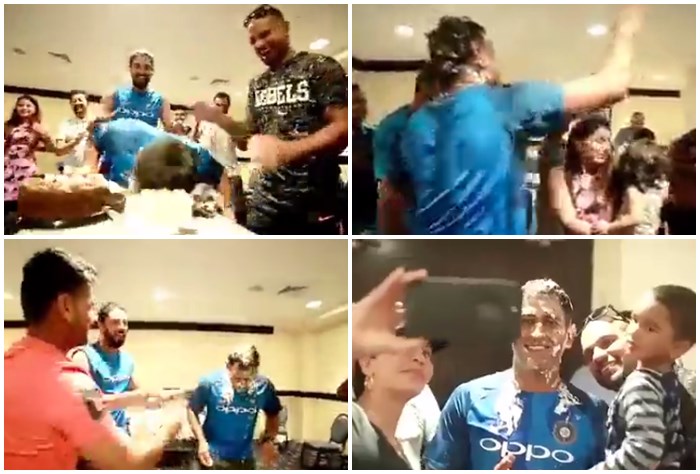 WATCH | MS Dhoni Hilariously Cake-SMASHING Himself During CSK Captains ...