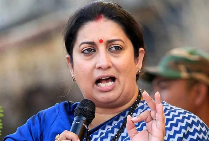 BJP party leader Smriti Irani lashed out at Congress, said they were 'scared'.