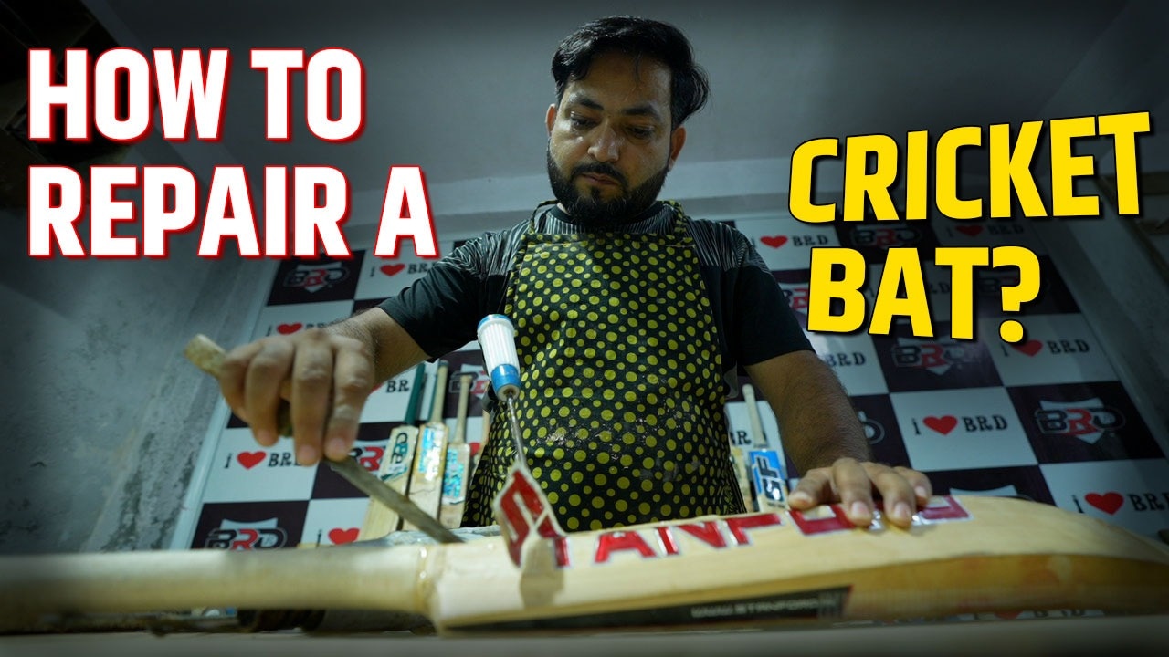 Cricket Bat Repair Watch How To Repair Cricket Bat Badly Broken Bat