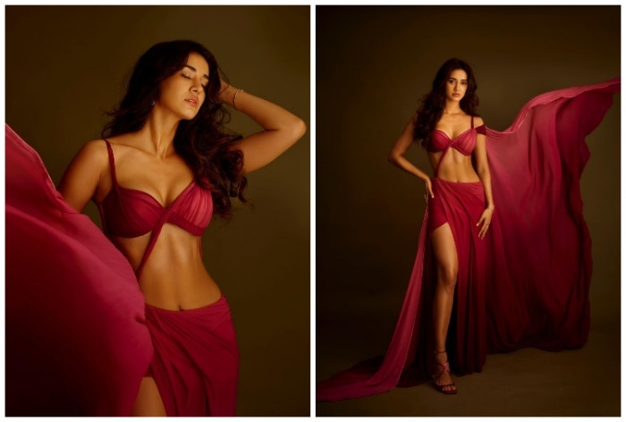 Read more about the article Disha Patani Sets The Internet Ablaze in Scorching Hot Magenta Blouse And Matching Thigh High Slit Gown Pics