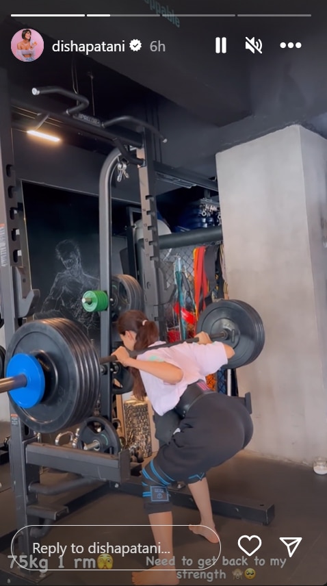 Disha Patani Goes Beast Mode As She Performs Deadlifts at The Gym