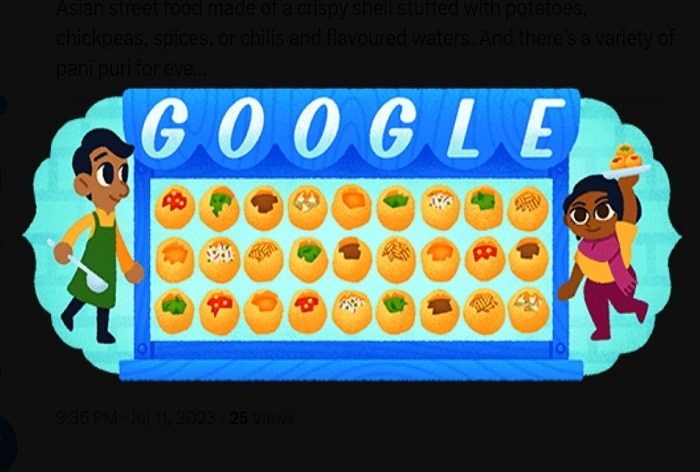 More 'Pani Puri' : Google Doodle celebrates the popular Indian