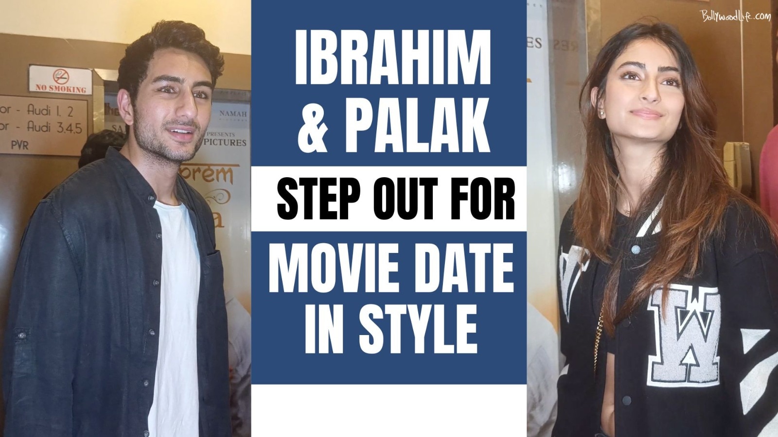 Palak Tiwari And Ibrahim Ali Khan Step Out For A Move Date The Rumored Couple Twin In Black Watch