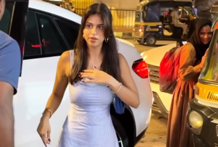 Suhana Khan’s Blue And White Striped Dress Is A Masterclass In Style; Here’s How Much It Costs