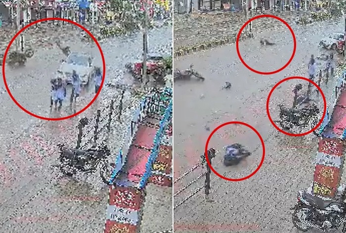 Girl Tossed In Air By Several Feet As Speeding Car Runs Over Students In Karnataka's Raichur; Horrifying Accident Captured On CCTV
