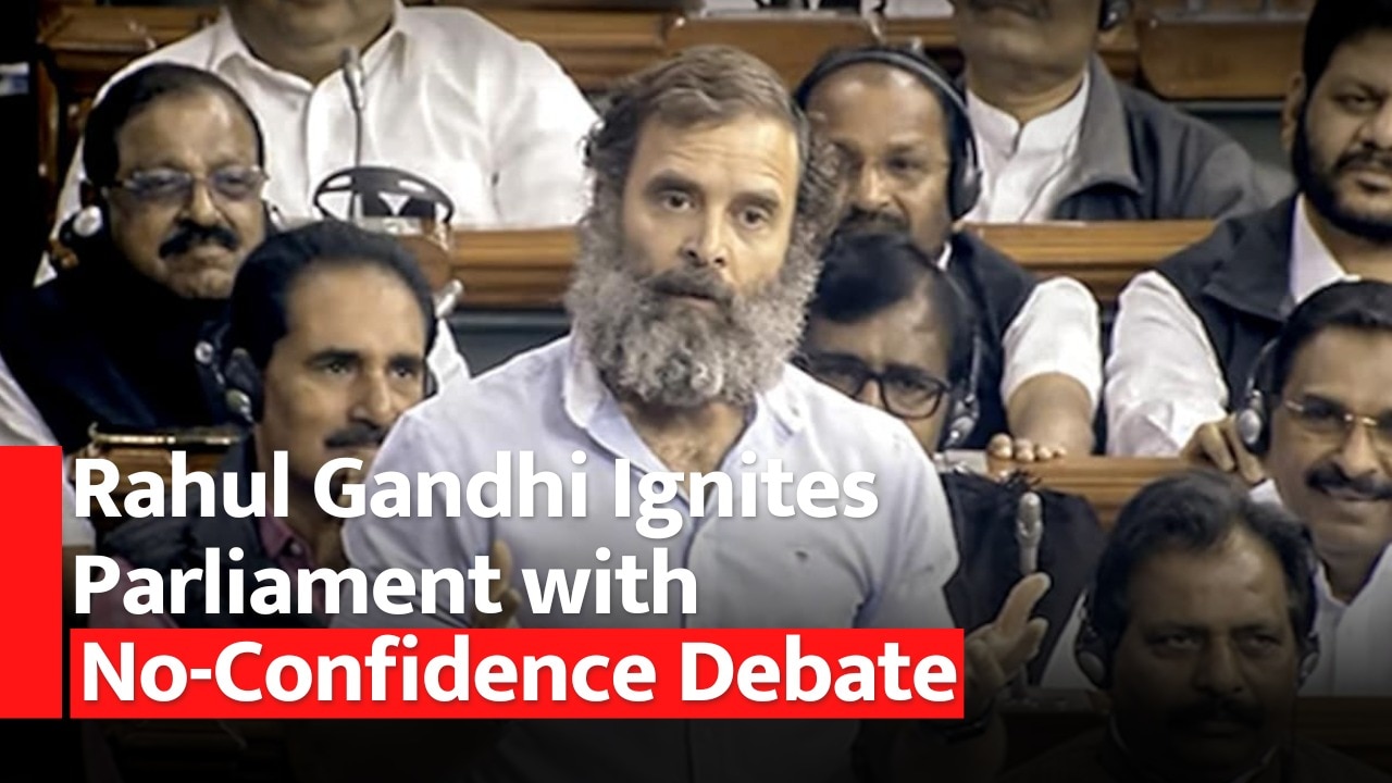 Rahul Gandhi Back In Lok Sabha Attends Crucial Session On No Confidence Motion Against Modi Govt 7509