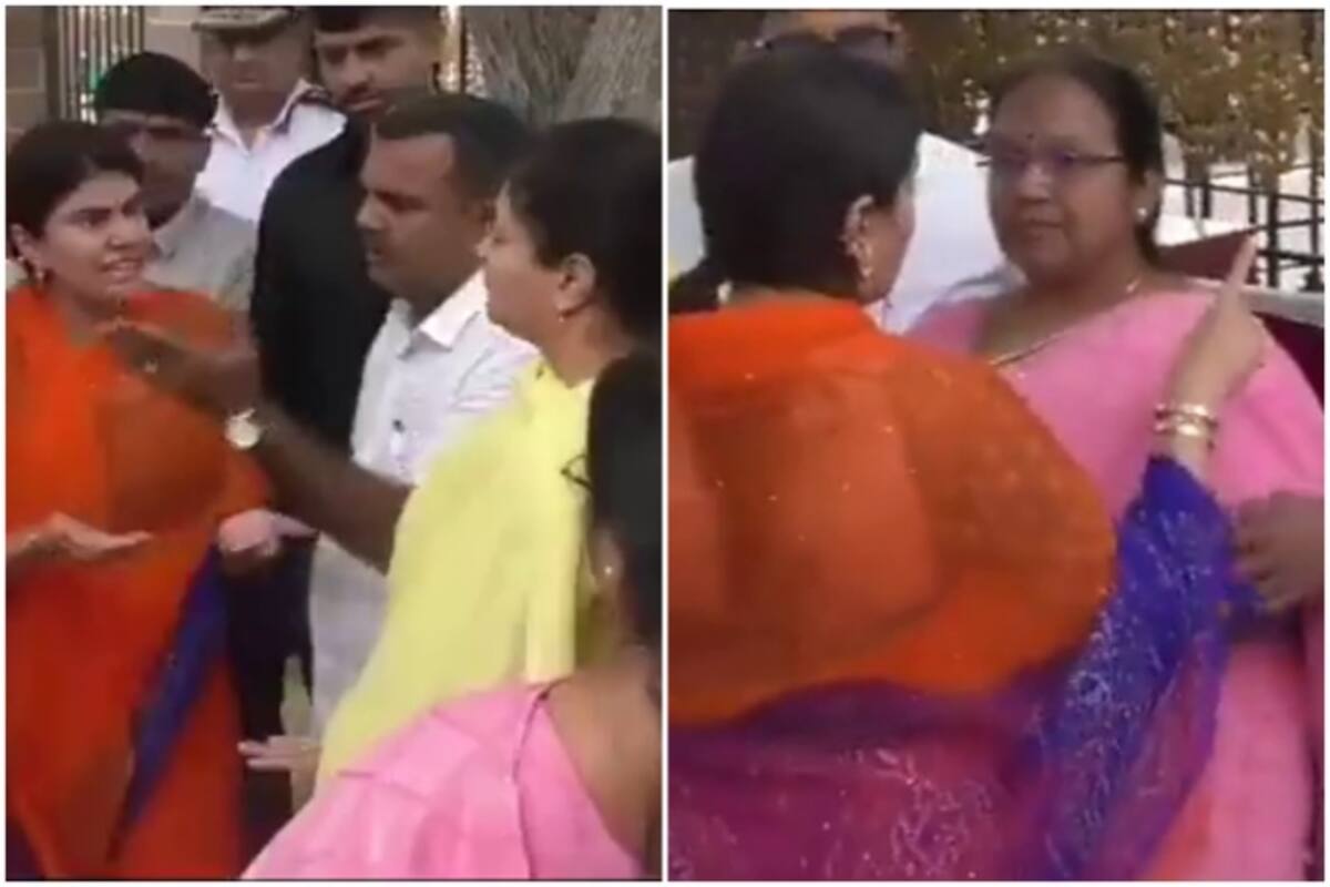 On Camera: Cricketer Ravindra Jadeja's Wife Rivaba In Verbal Spat With BJP  Colleagues, Video Viral