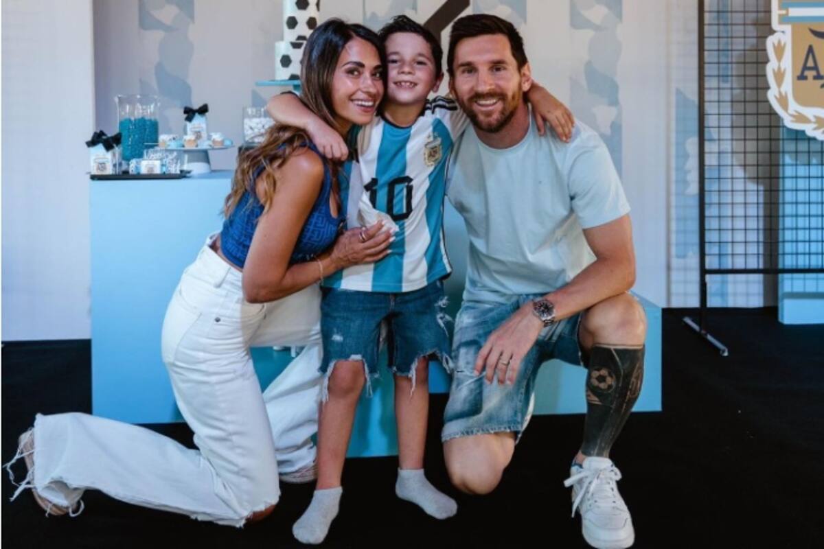 What a photo! Lionel Messi, David Beckham, Sergio Busquets and Jordi Alba  pose with Leagues Cup trophy after Inter Miami beat Nashville