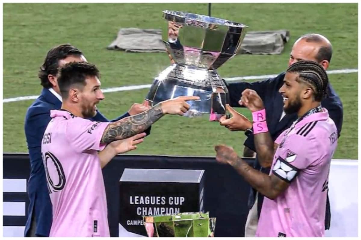 Lionel Messis Humble Gesture Wins Internet After Inter Miami Clinch  First-Ever Football Title - Watch