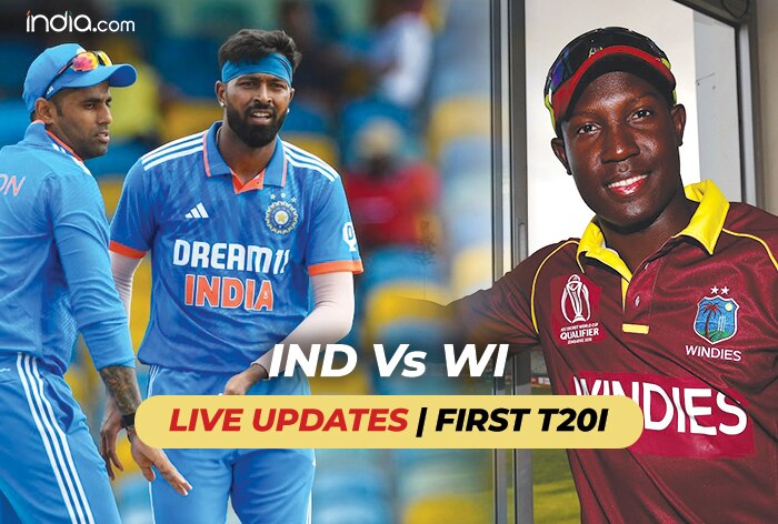 HIGHLIGHTS, WI Vs IND, 1st T20I India Fall Short By 4 Runs As West Indies Take 1-0 Series Lead