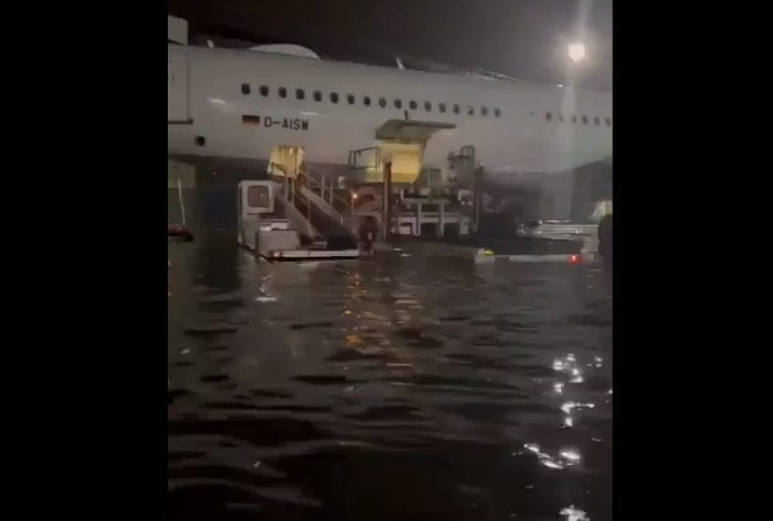 Frankfurt airport, germany, frankfurt airport flood, frankfurt airport flooded, germany airport