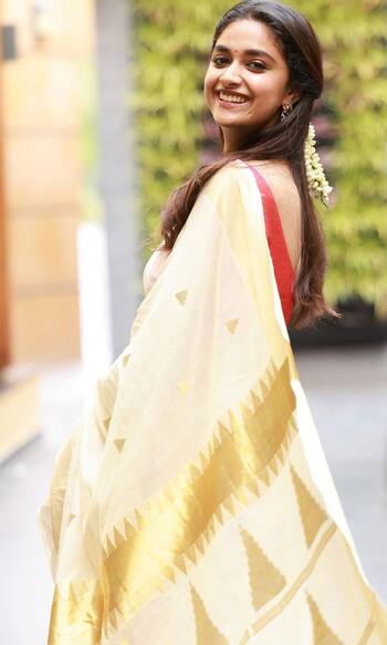 10 Stunning Pics of Actresses Flaunting Kerala's Traditional Kasavu Saree