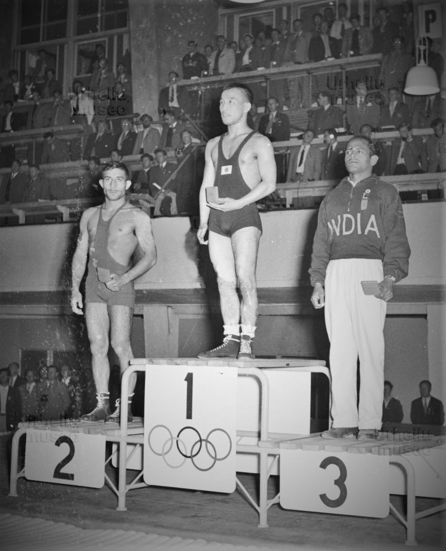 Khashaba D  Jadhav became the first Indian to win an individual Bronze at the Olympic Games