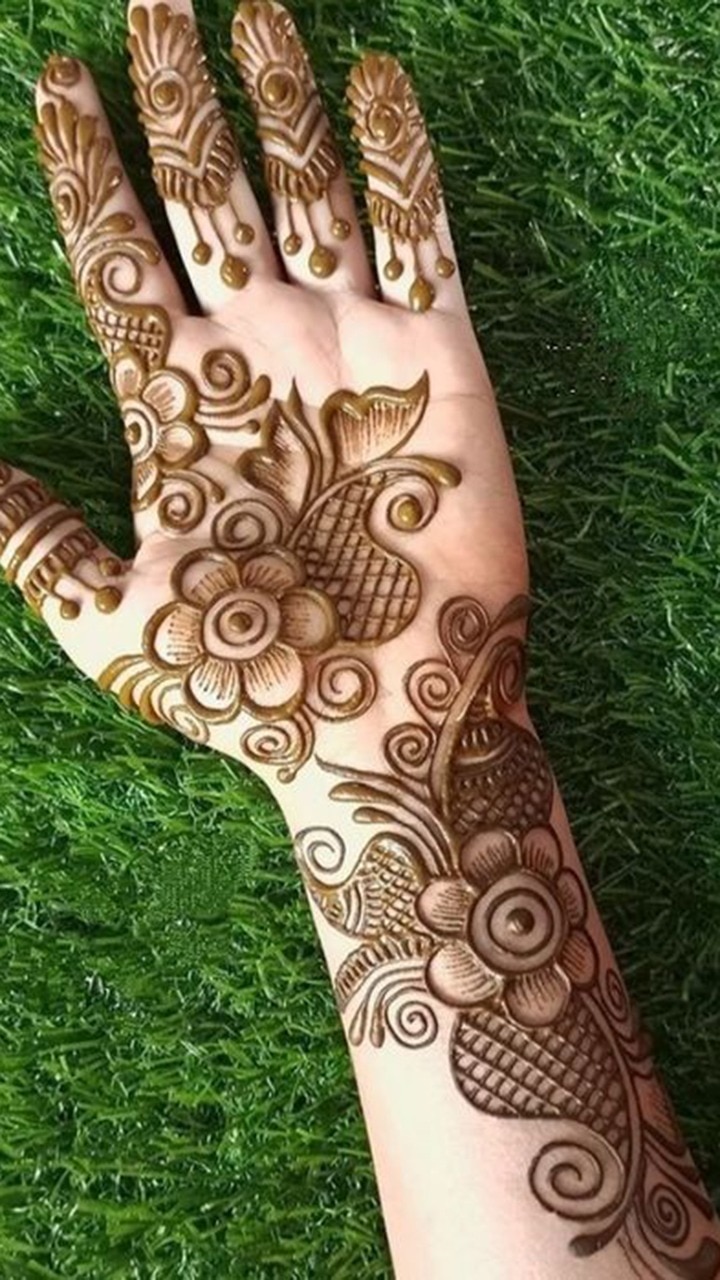 50+ Back Hand Mehndi Designs for Weddings and Festivals