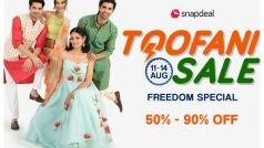 Snapdeal Announces Freedom Special Toofani Sale, Unveils Irresistible Deals