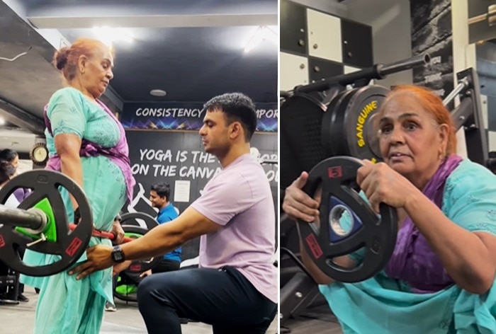 Roshini Devi Sangwan, 68 year old woman going gym