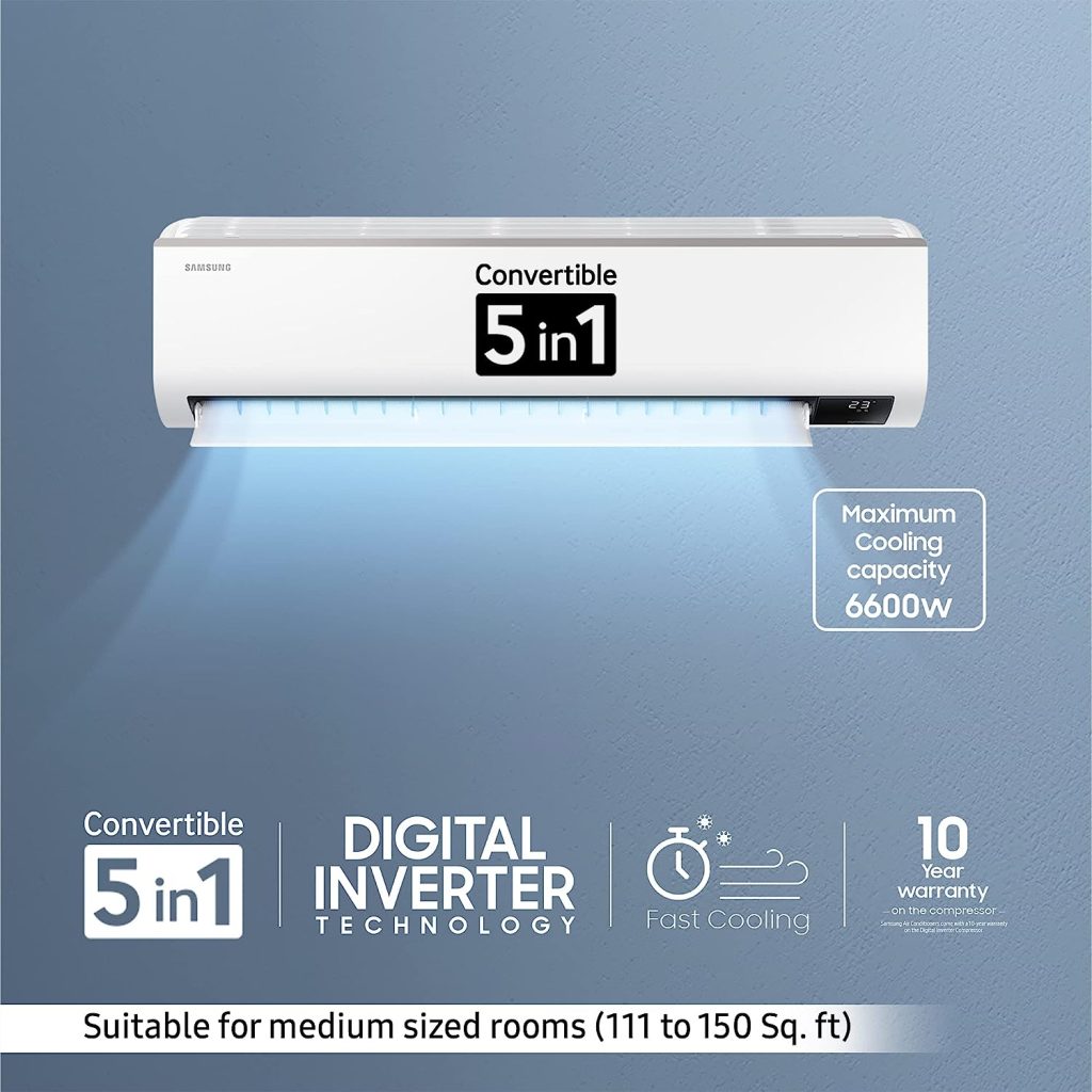 Samsung 1.5 ton split AC 5 star Available on Amazon Sale